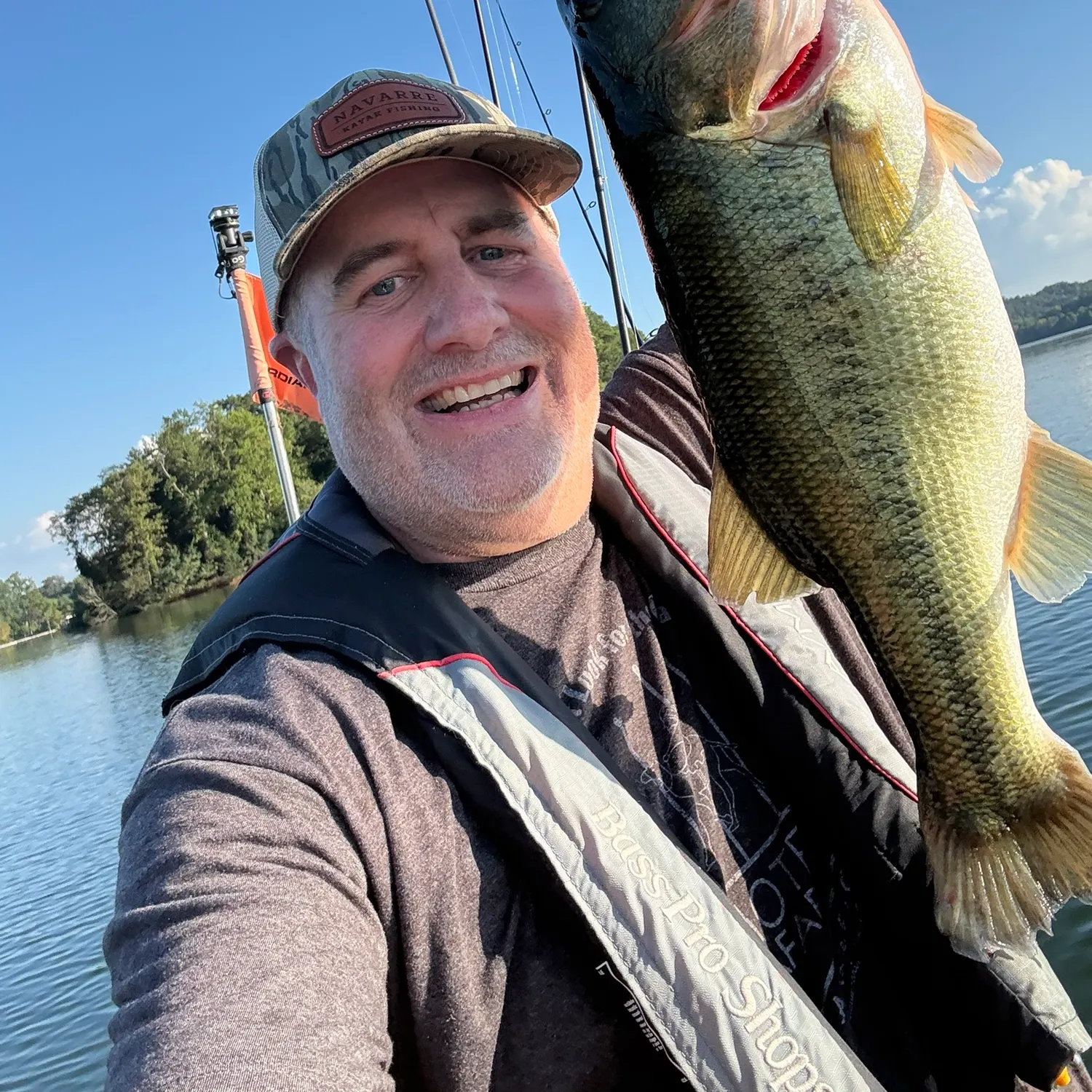 Largemouth bass caught on Fishbrain