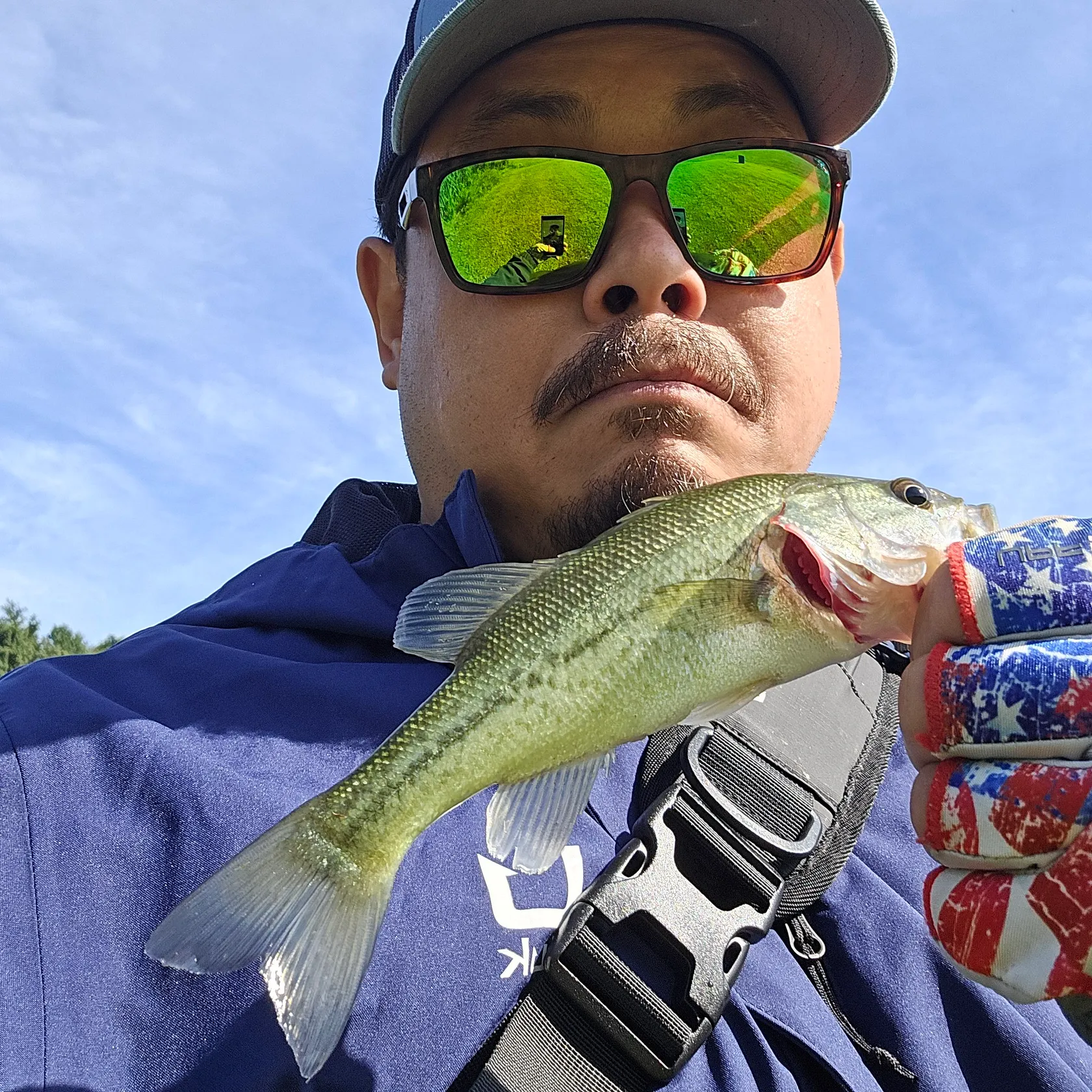 Largemouth bass caught on Fishbrain