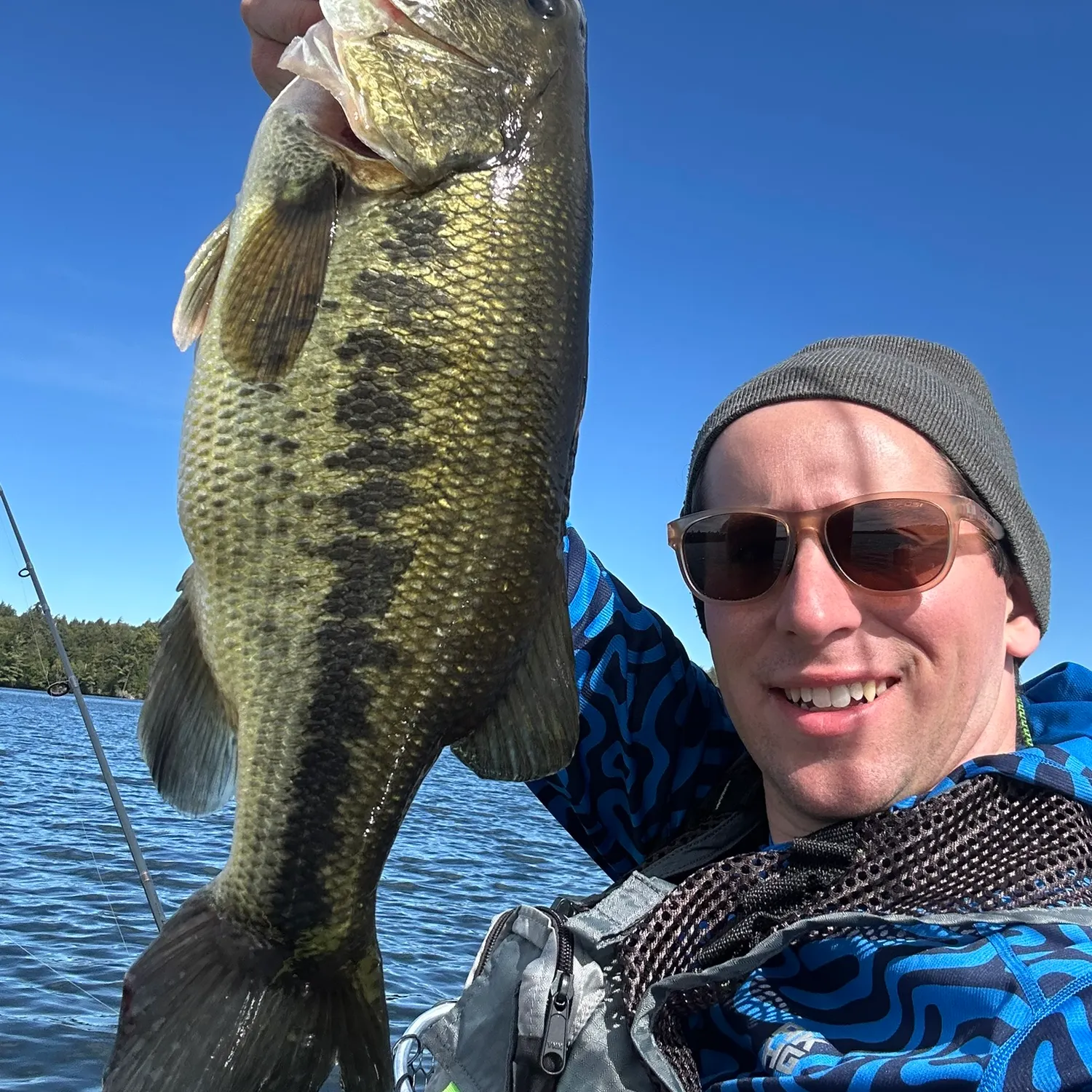 Largemouth bass caught on Fishbrain
