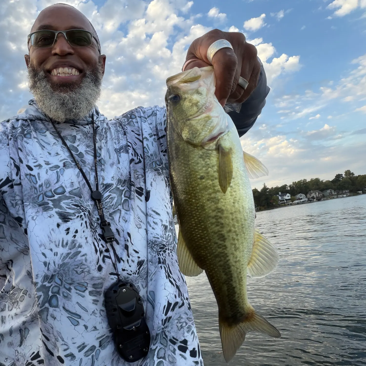 Largemouth bass caught on Fishbrain