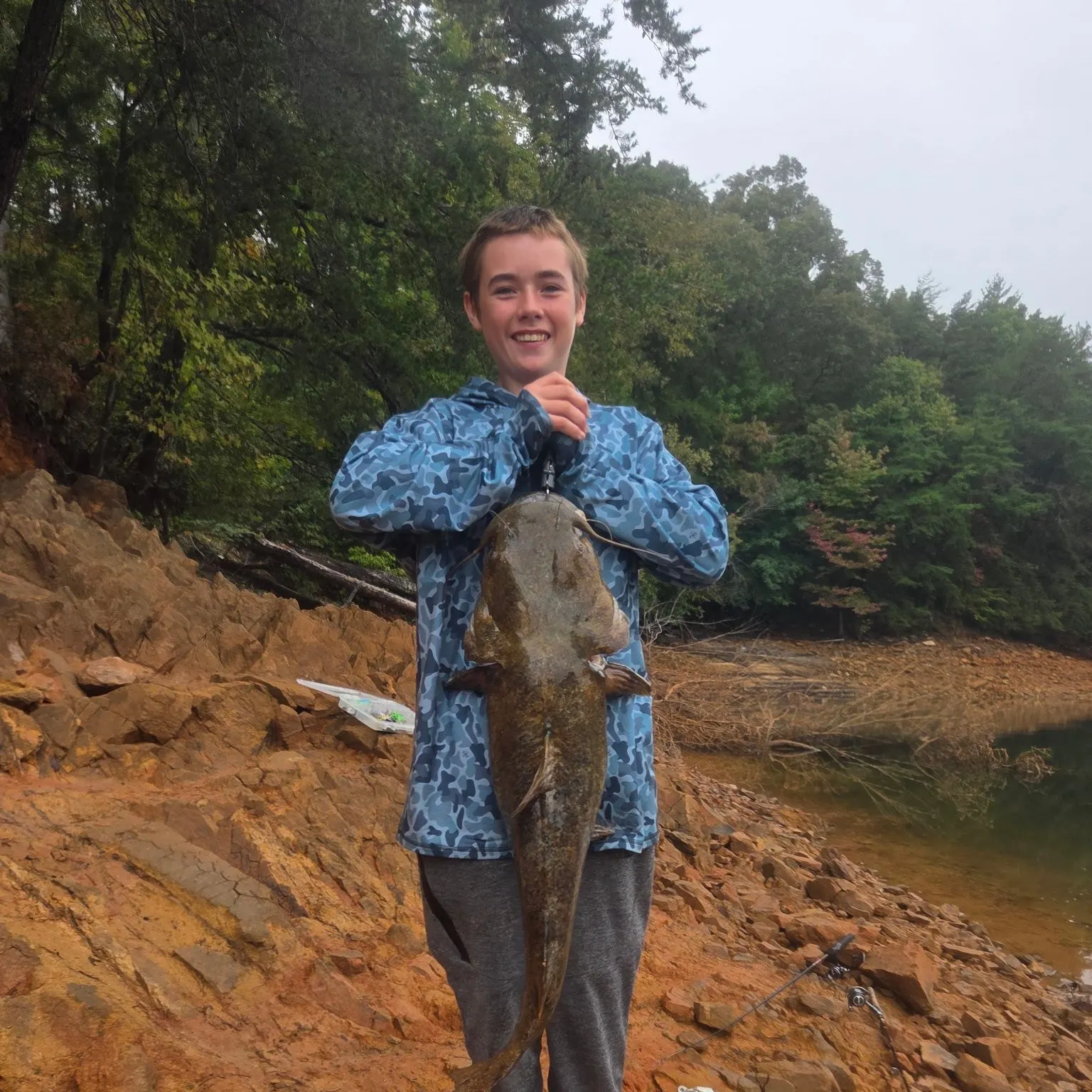 Flathead catfish caught on Fishbrain