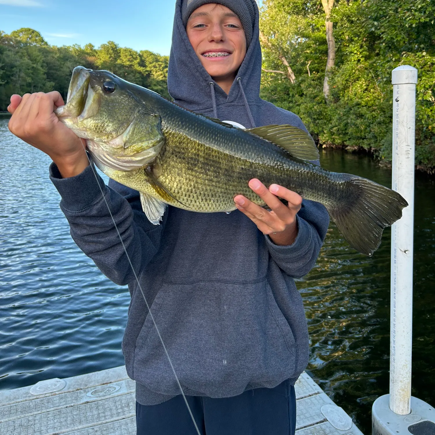 Largemouth bass caught on Fishbrain