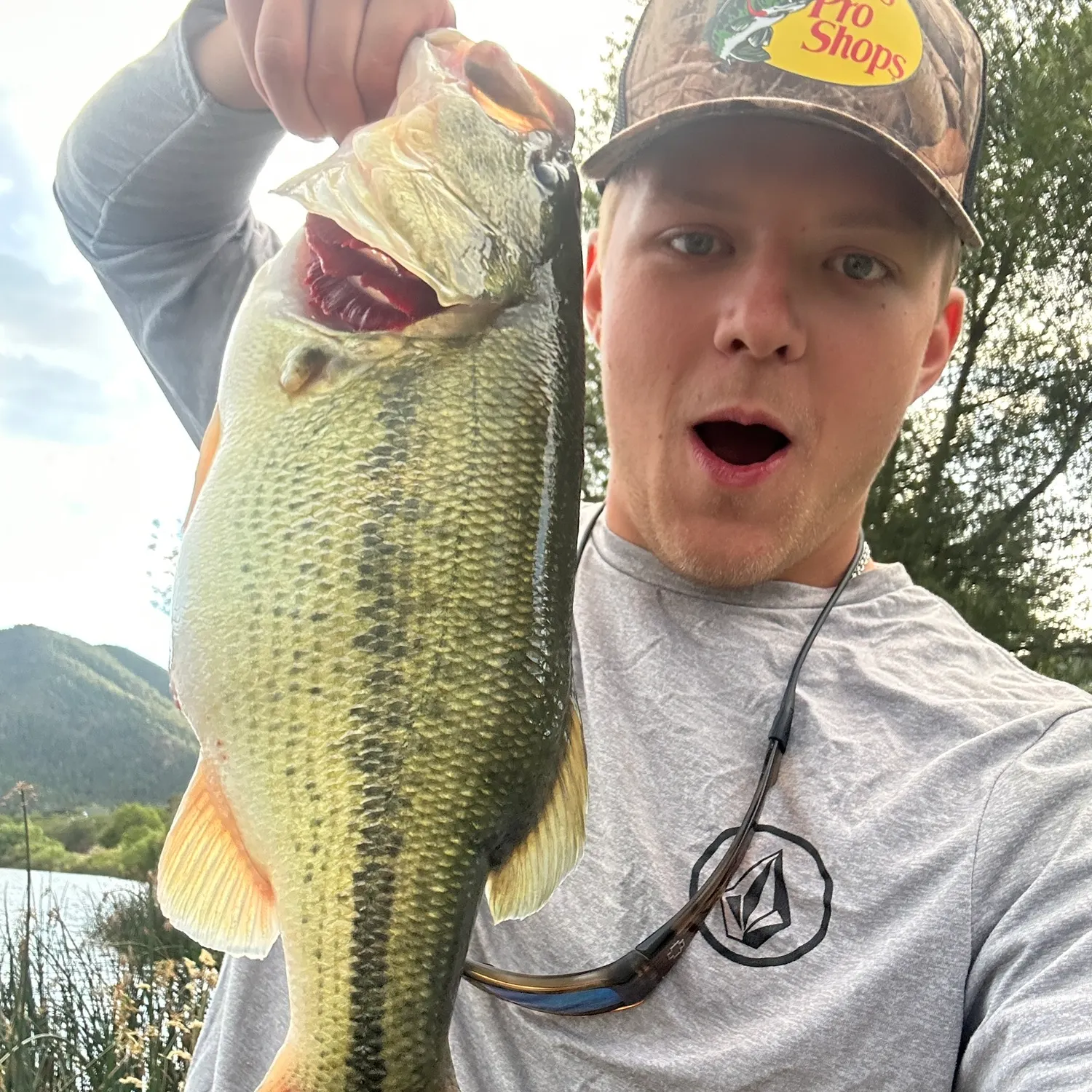 Largemouth bass caught on Fishbrain