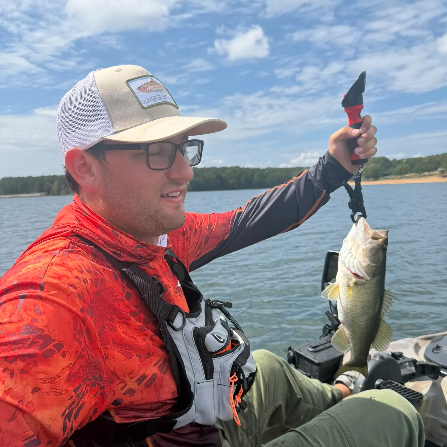 Largemouth bass caught on Fishbrain