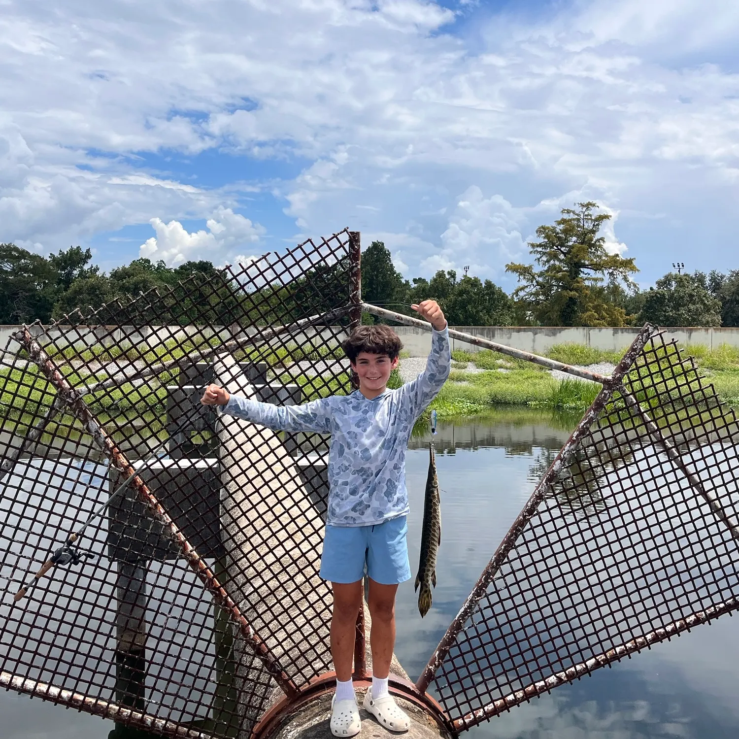 Spotted gar caught on Fishbrain