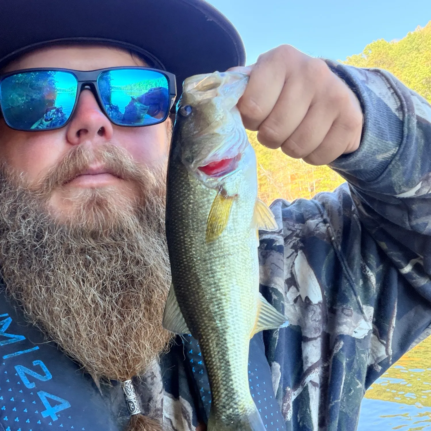 Largemouth bass caught on Fishbrain