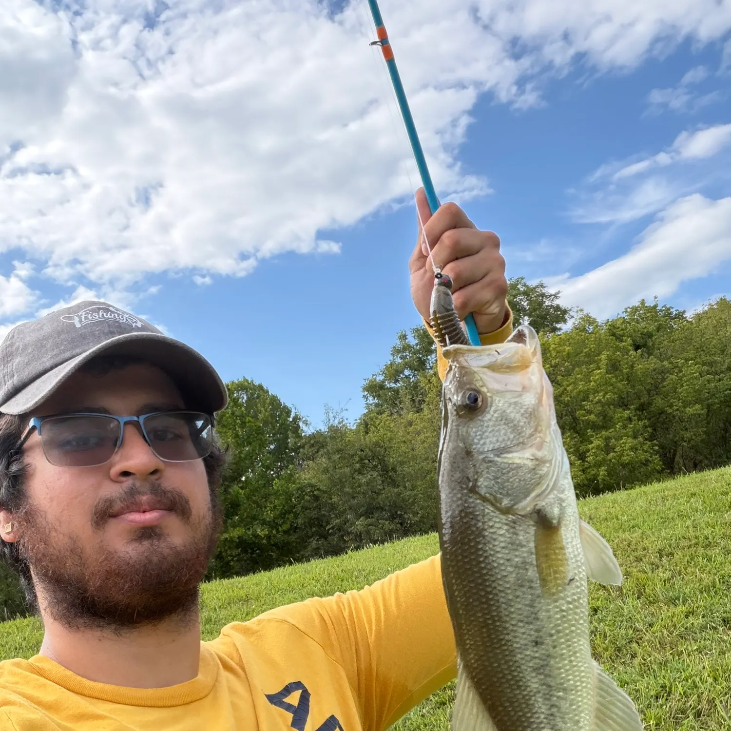 Largemouth bass caught on Fishbrain