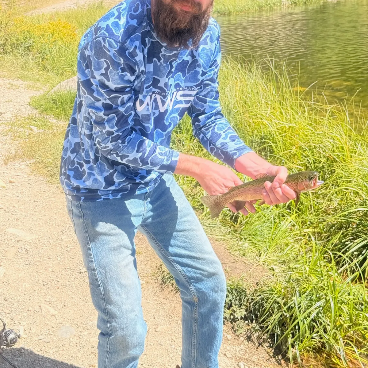 Rainbow trout caught on Fishbrain