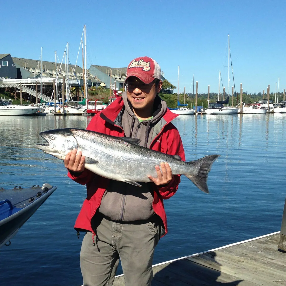 Chinook salmon caught on Fishbrain