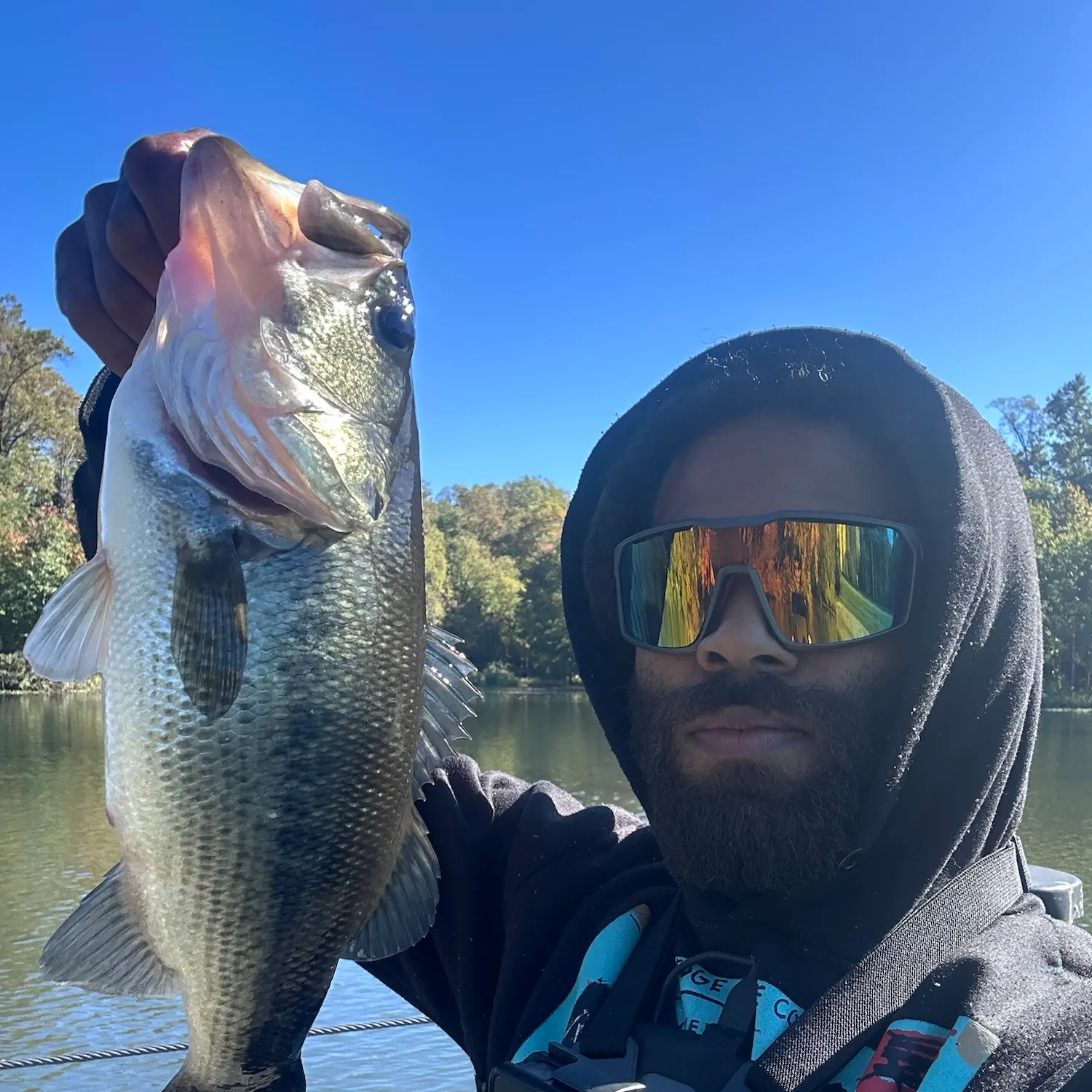 Largemouth bass caught on Fishbrain