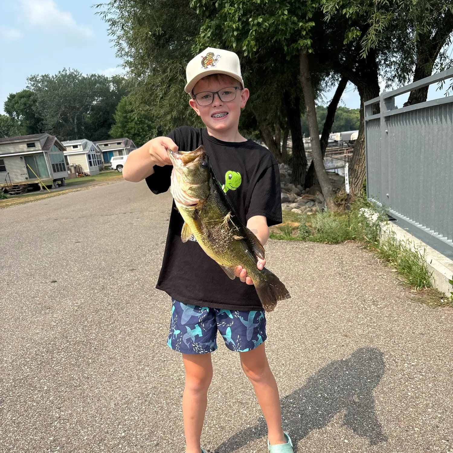 Largemouth bass caught on Fishbrain