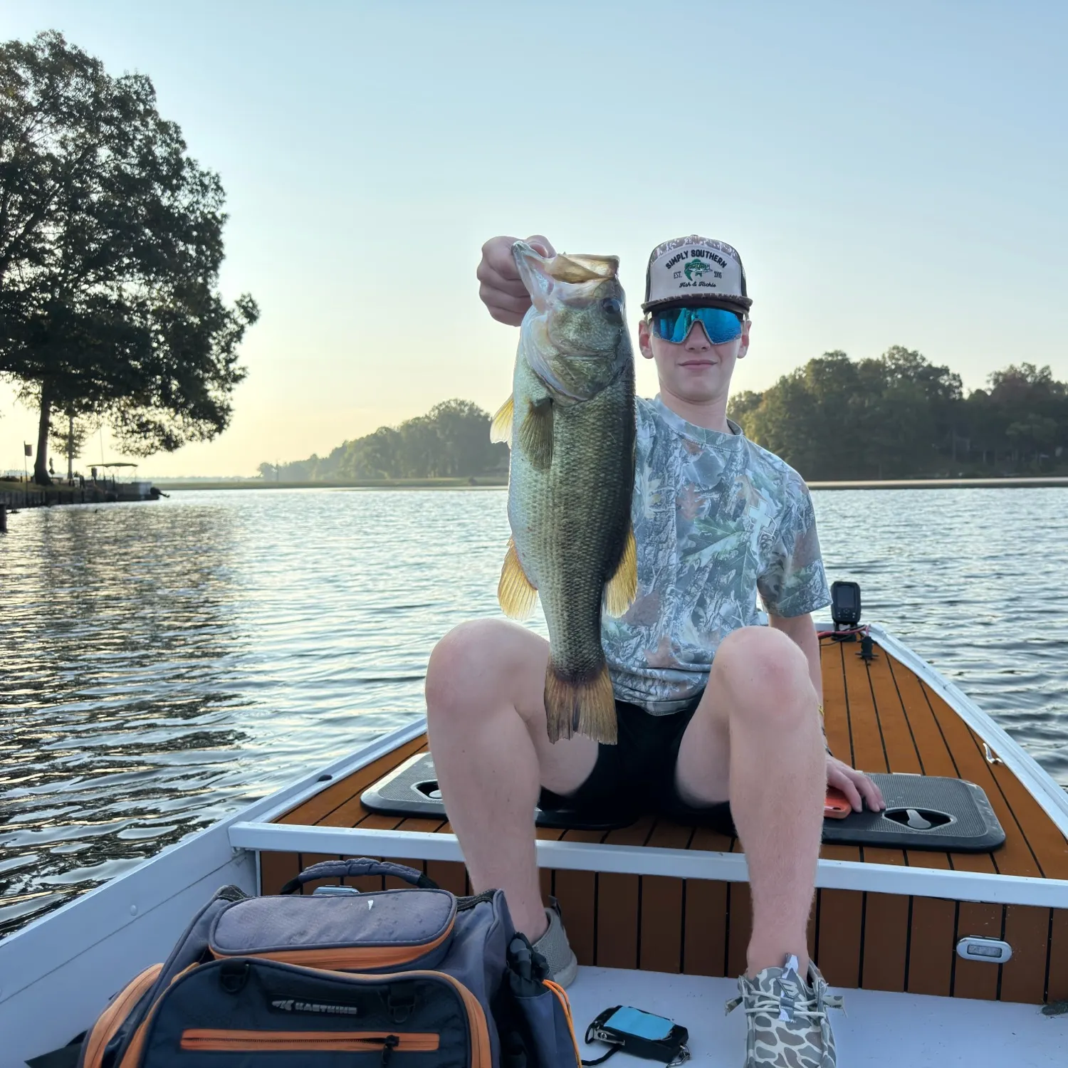 Largemouth bass caught on Fishbrain