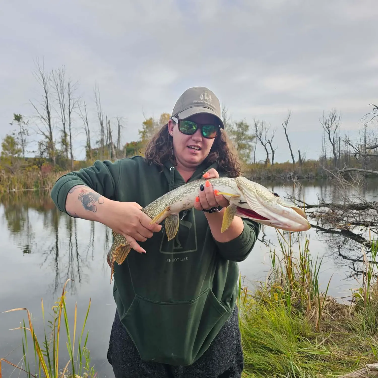 Northern pike caught on Fishbrain