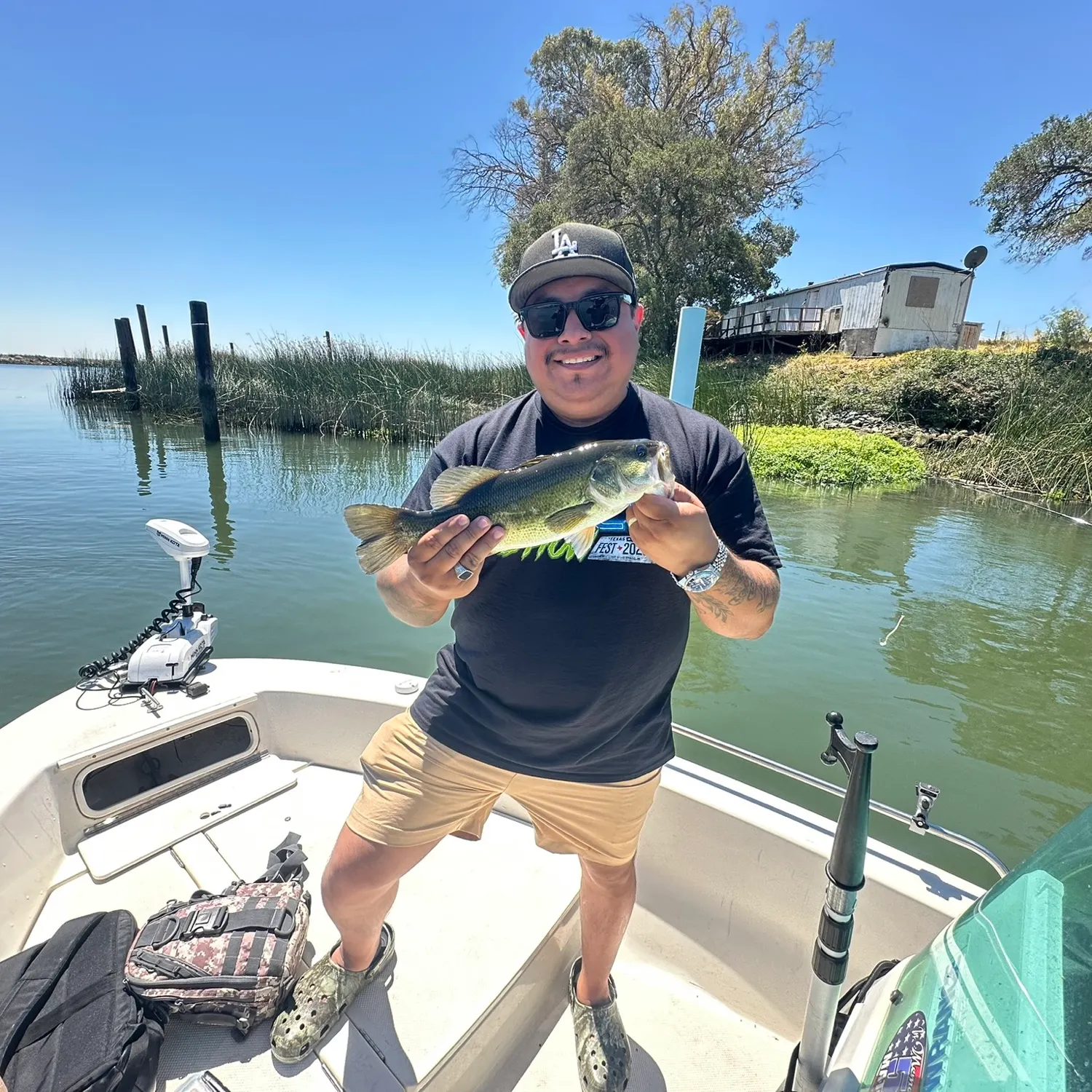 Largemouth bass caught on Fishbrain