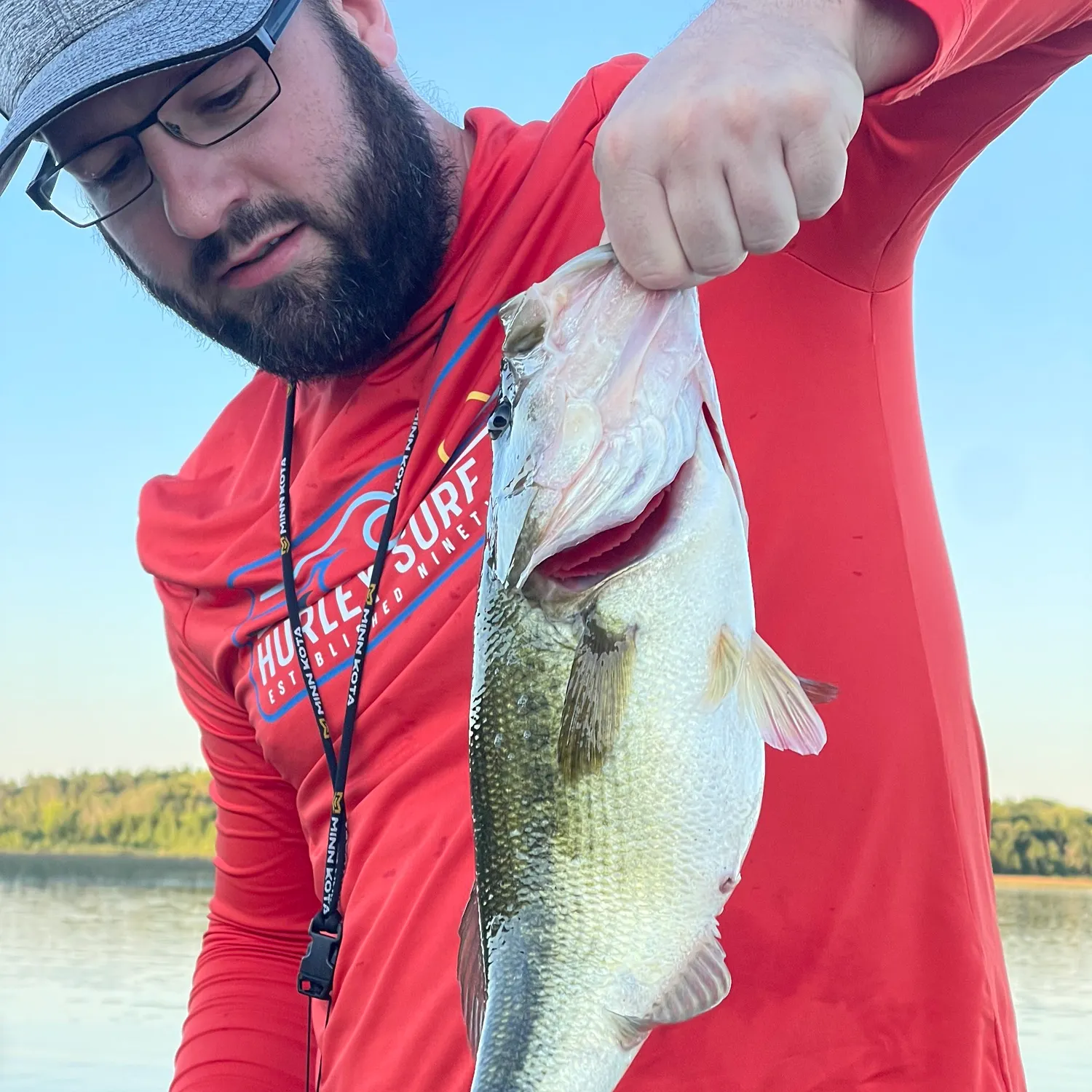 Largemouth bass caught on Fishbrain