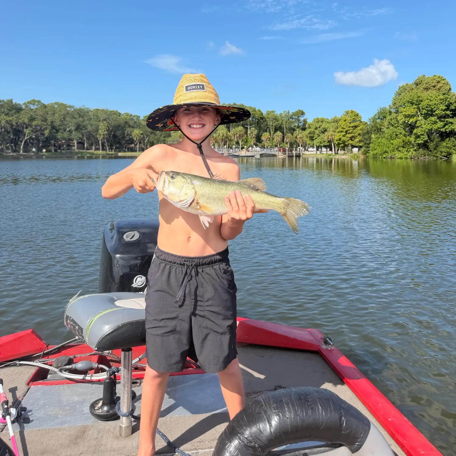 Largemouth bass caught on Fishbrain
