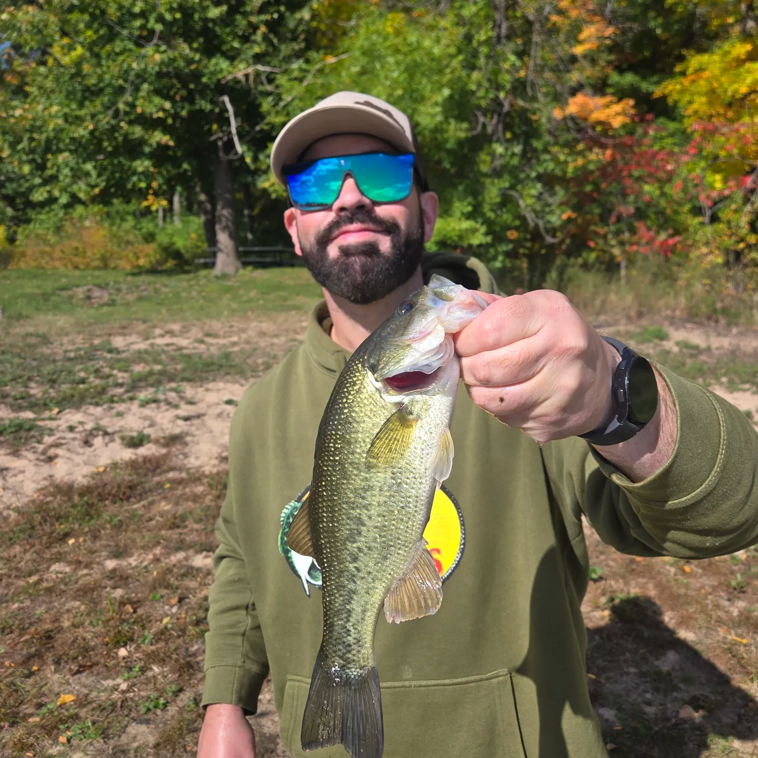 Largemouth bass caught on Fishbrain