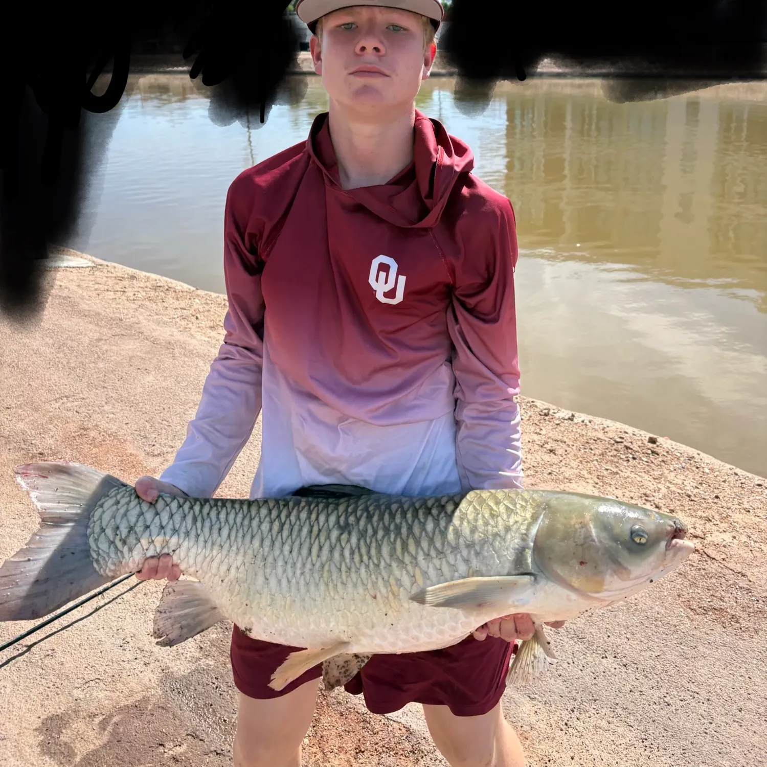 Grass carp caught on Fishbrain