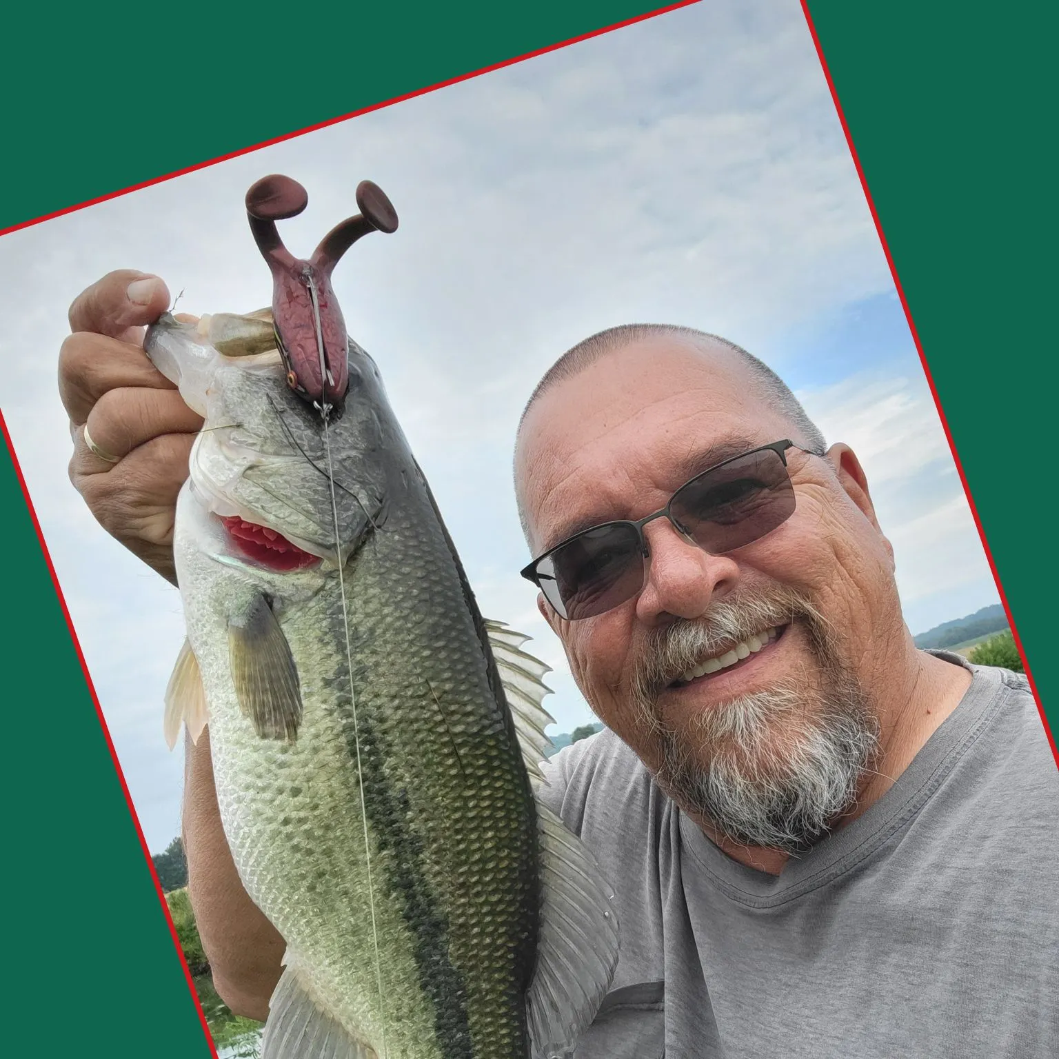 Largemouth bass caught on Fishbrain