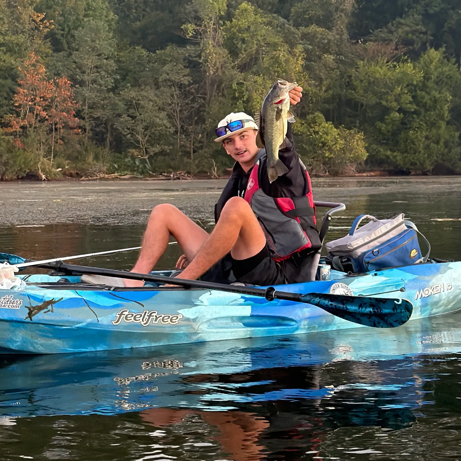 Largemouth bass caught on Fishbrain