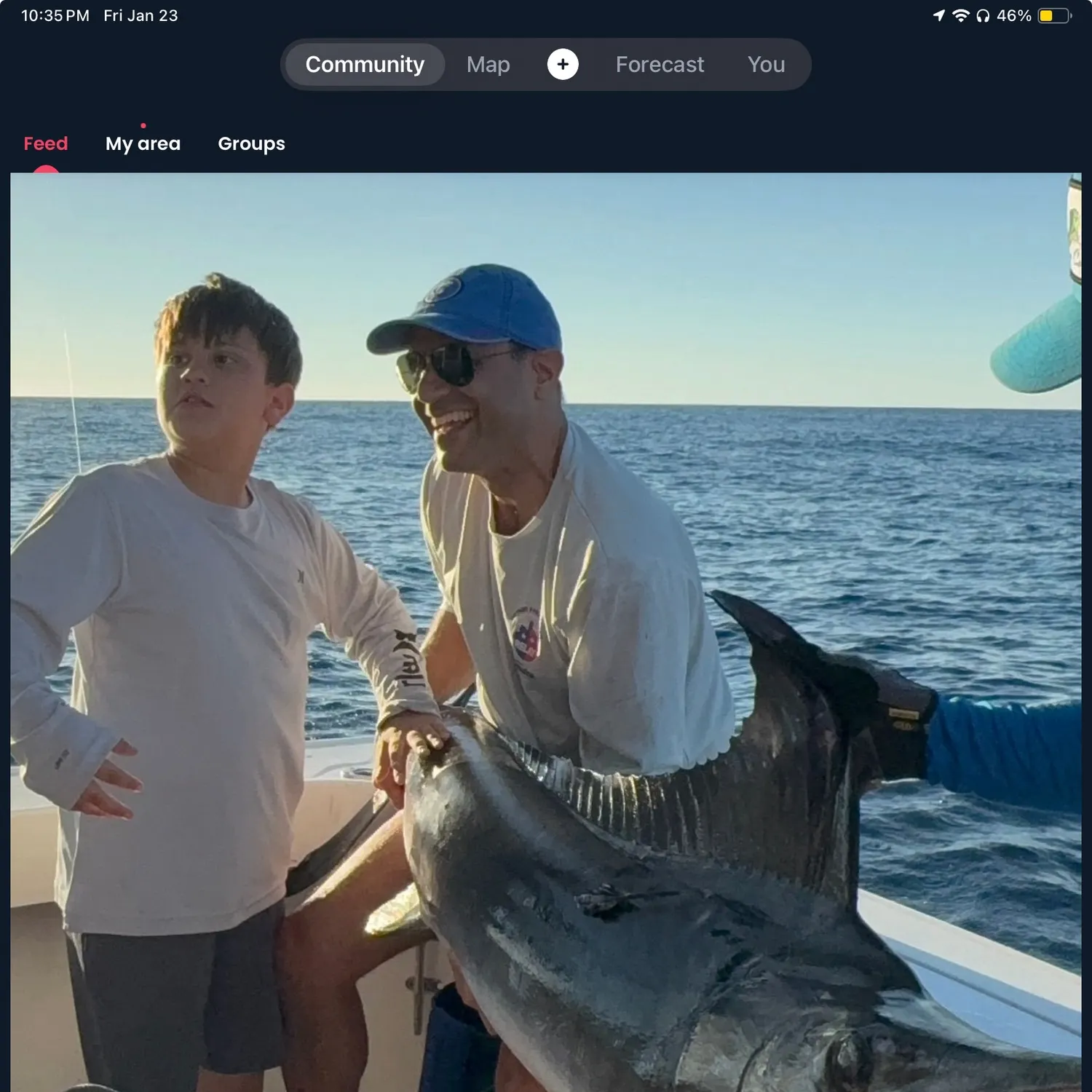 The most recent Black marlin catches on Fishbrain