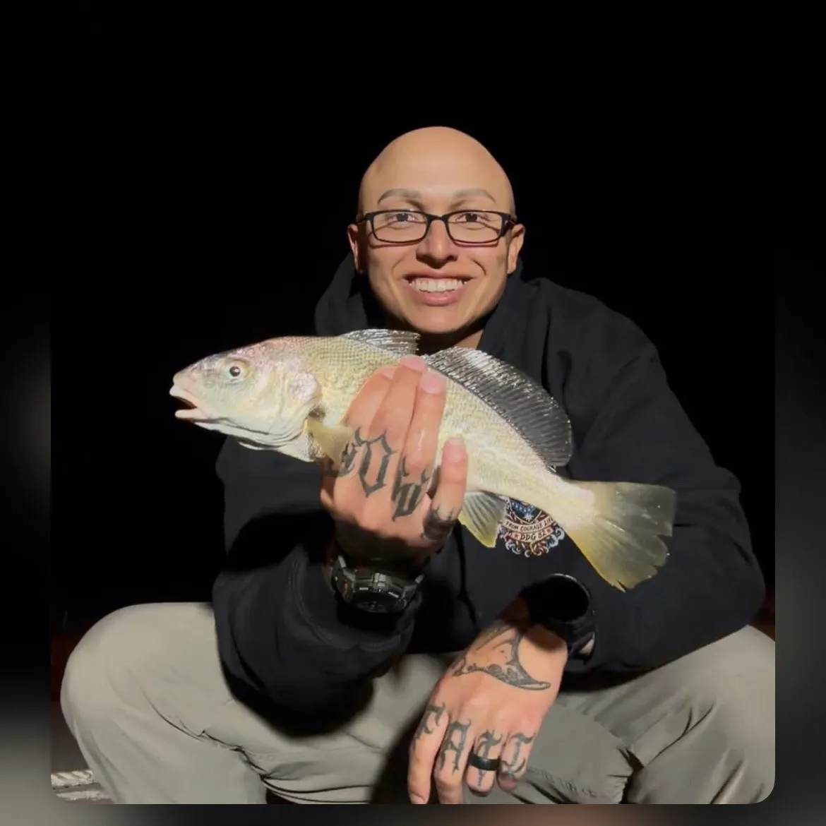 Atlantic croaker caught on Fishbrain