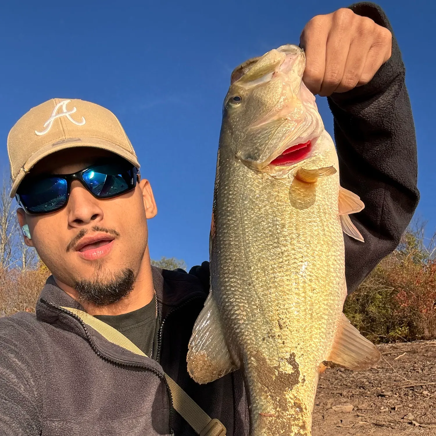 Largemouth bass caught on Fishbrain