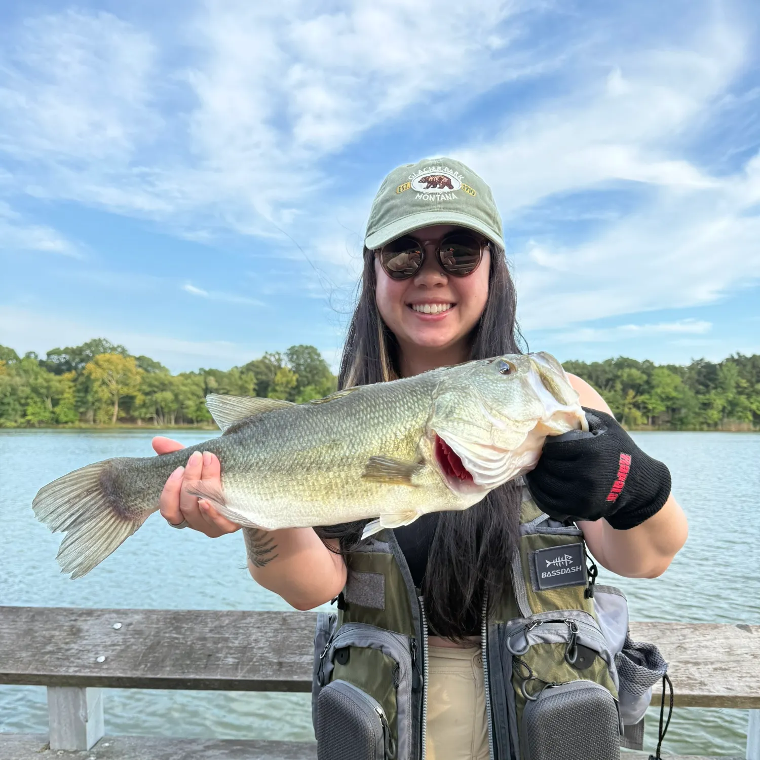 Largemouth bass caught on Fishbrain
