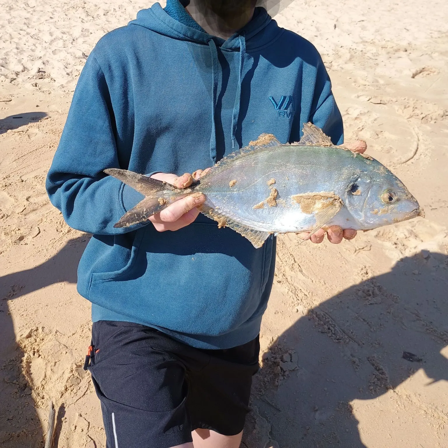White trevally caught on Fishbrain