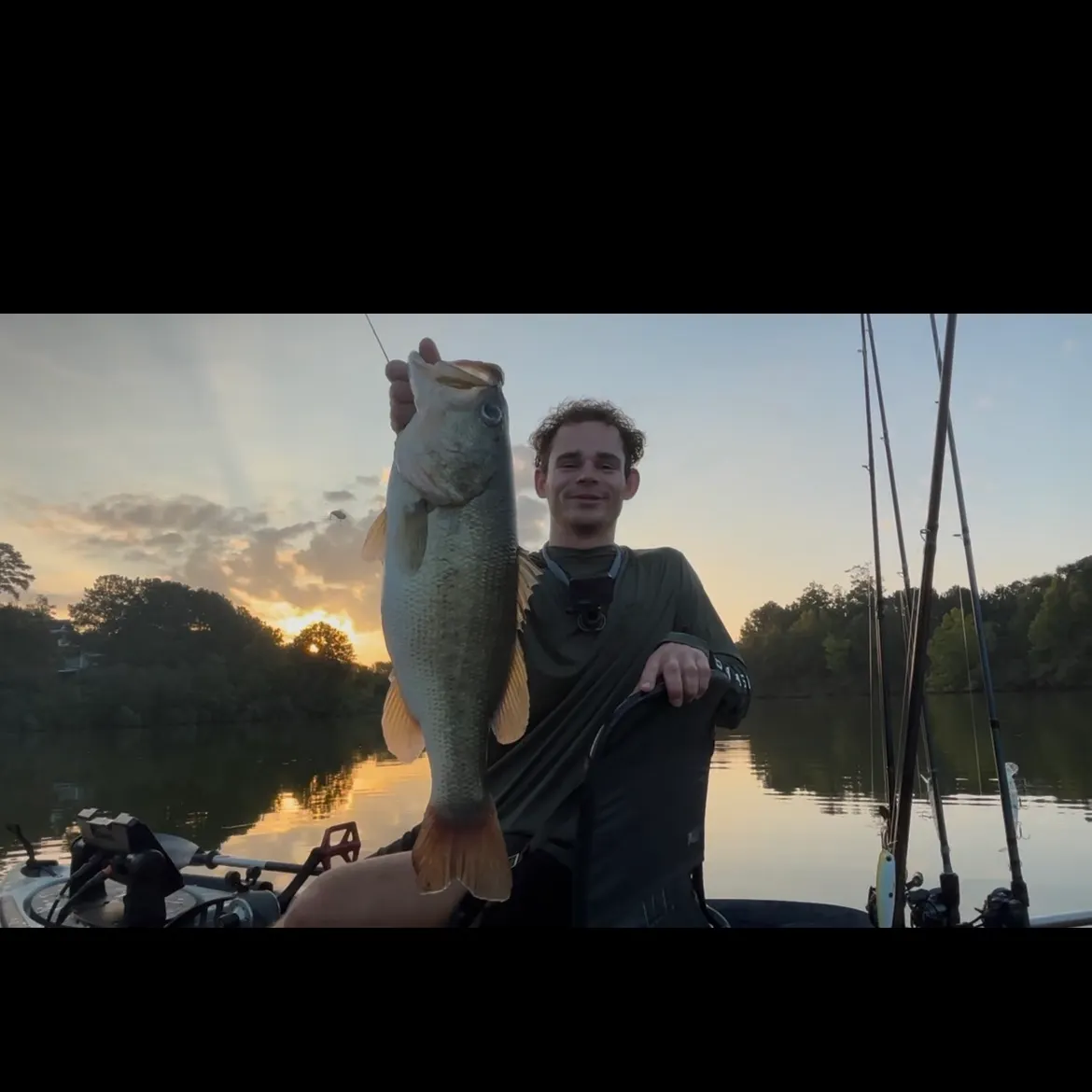 Largemouth bass caught on Fishbrain