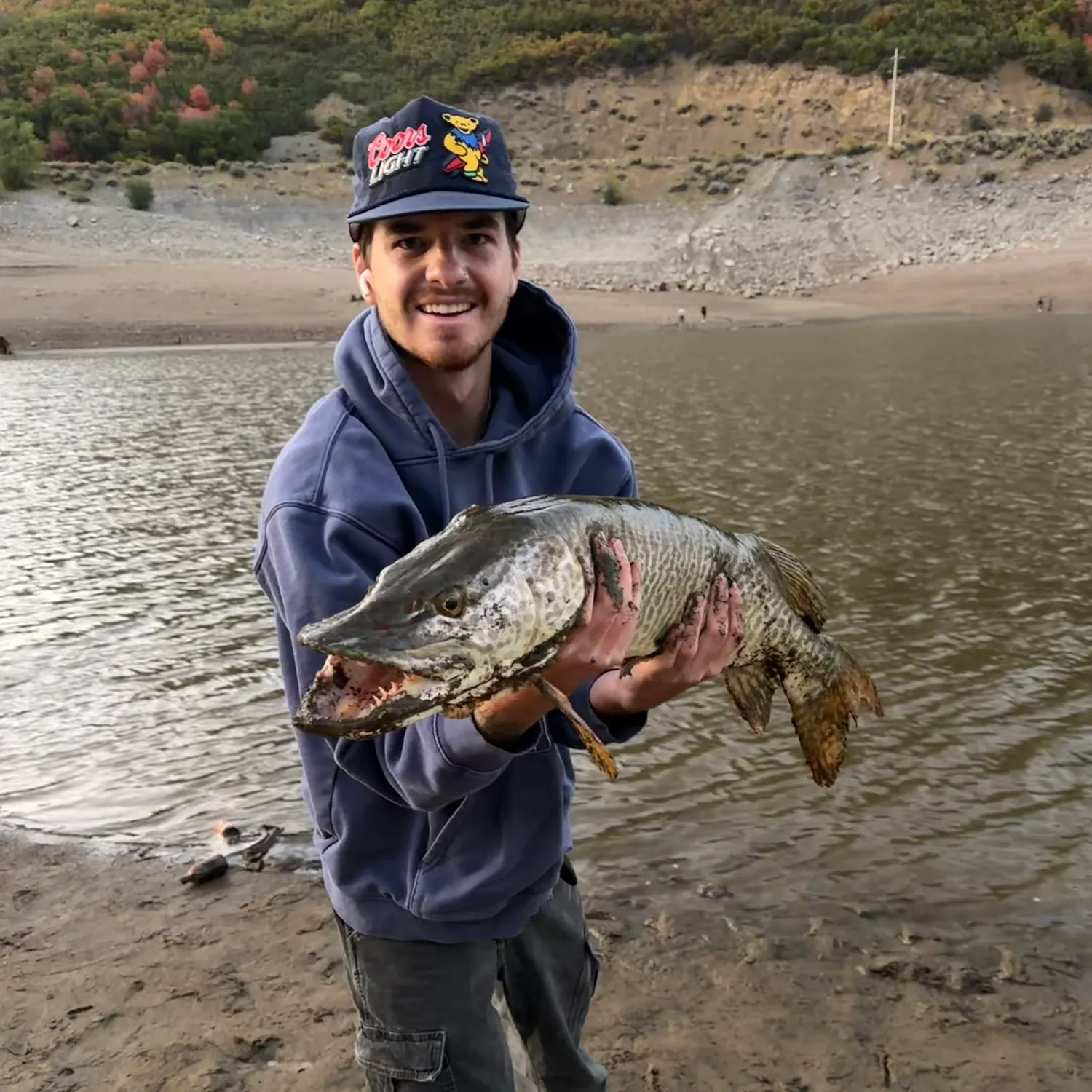 Tiger muskie caught on Fishbrain