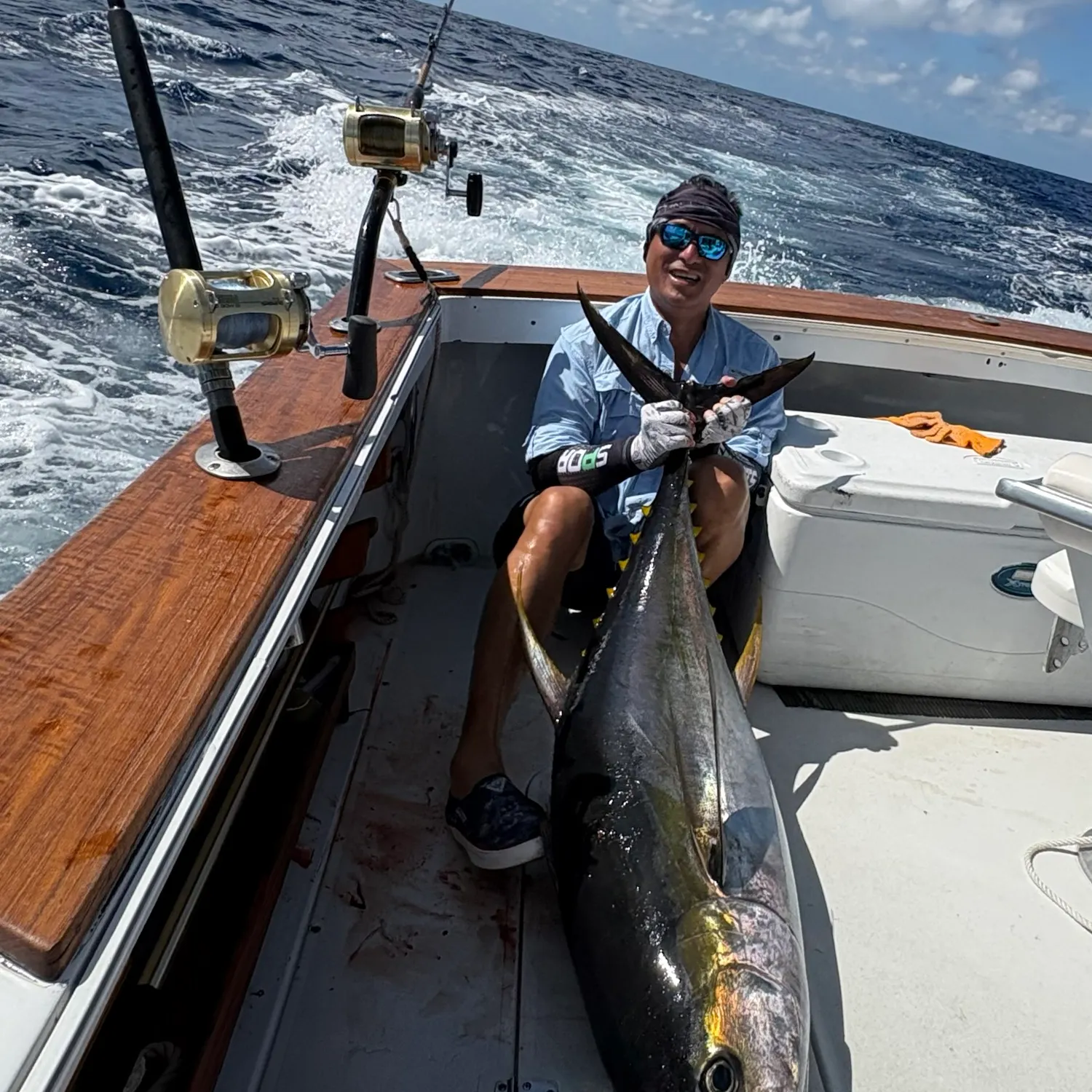 Yellowfin tuna caught on Fishbrain