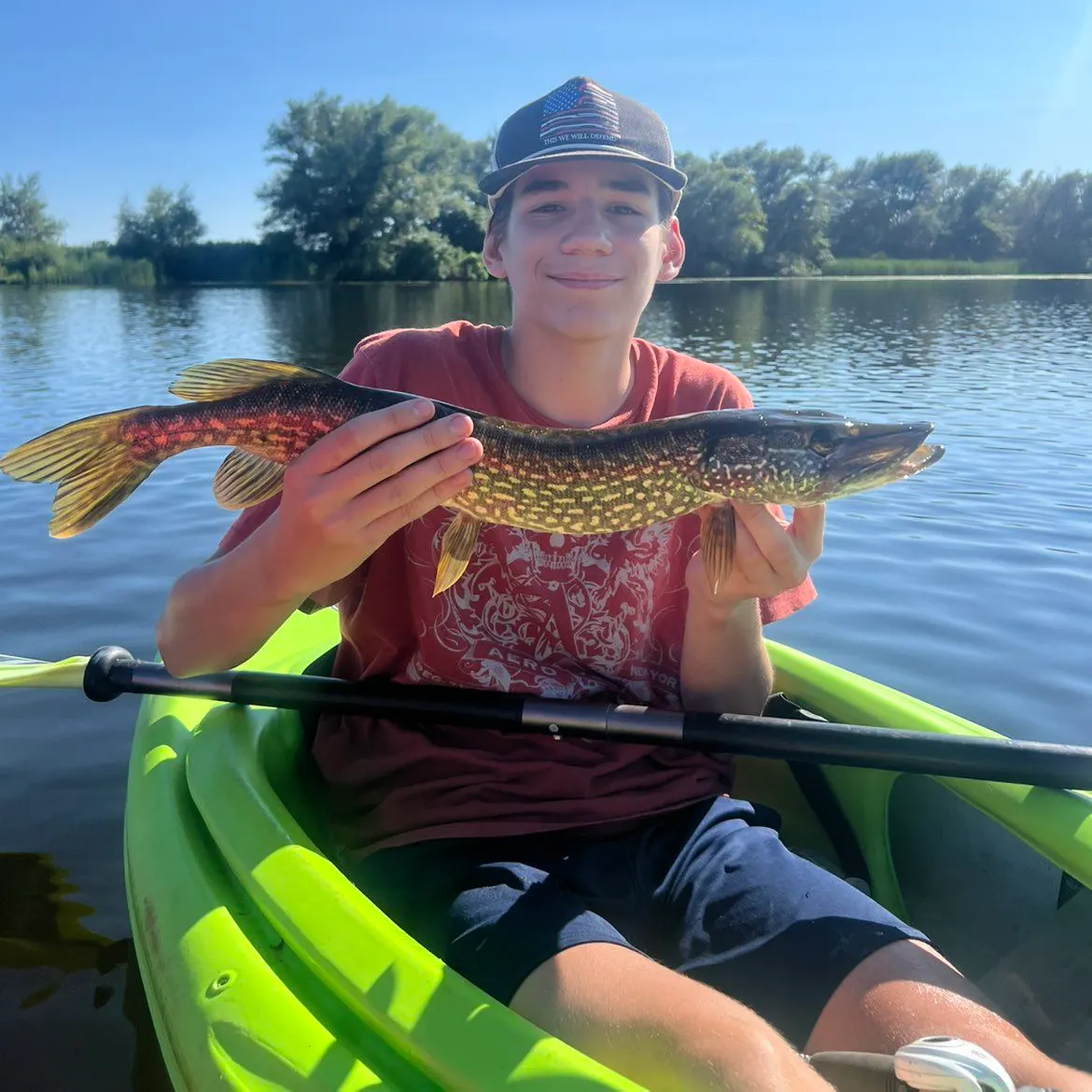 Northern pike caught on Fishbrain