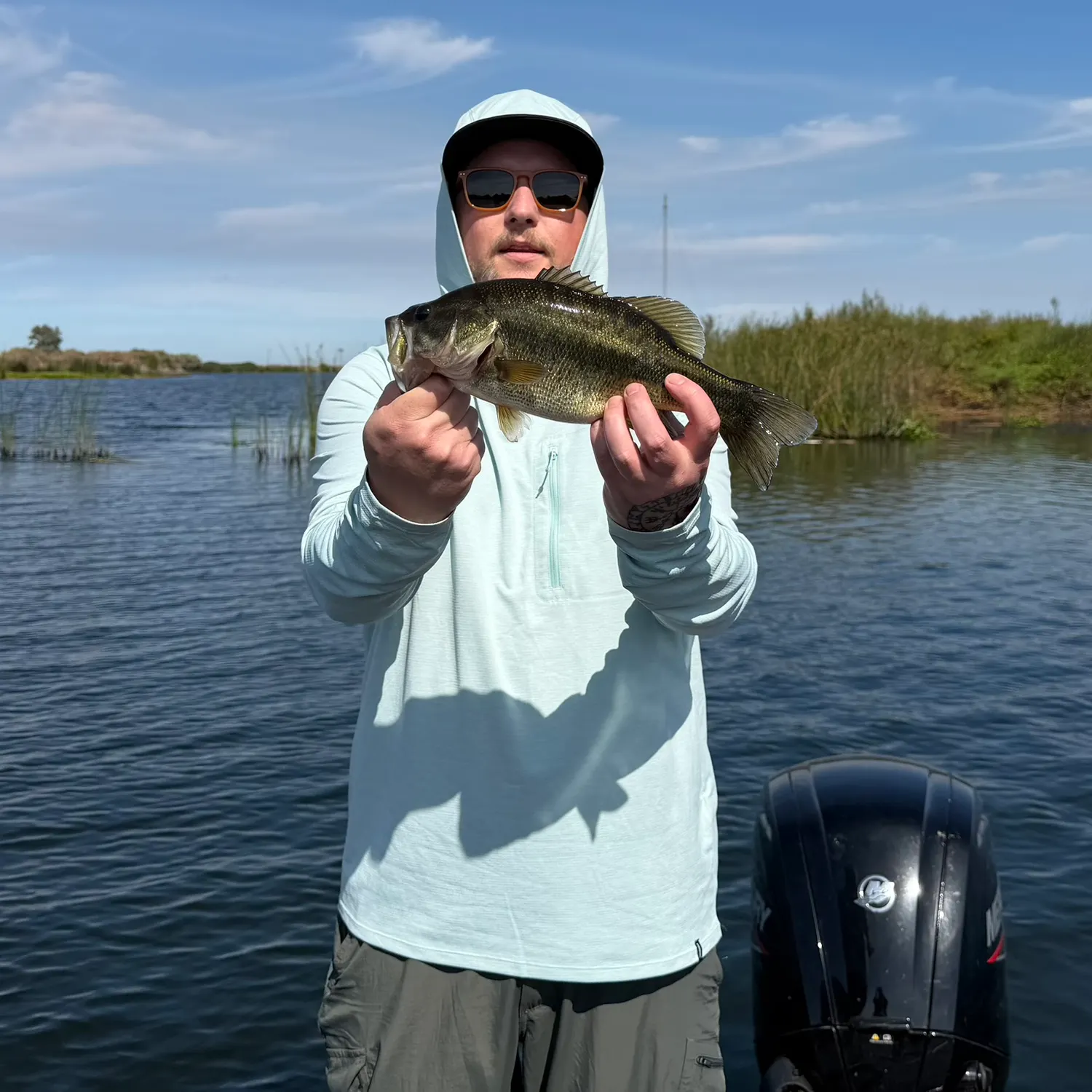 Largemouth bass caught on Fishbrain