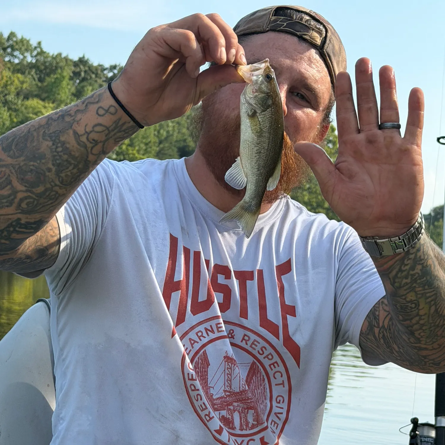 Largemouth bass caught on Fishbrain