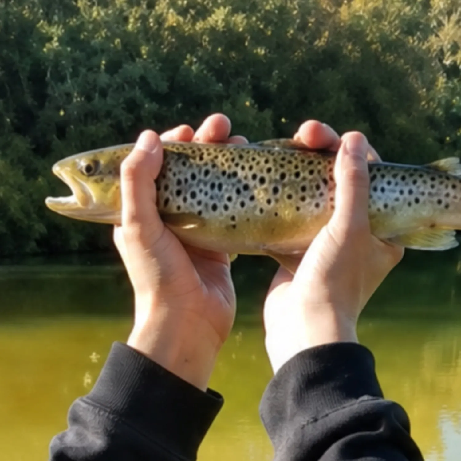 Brown trout caught on Fishbrain