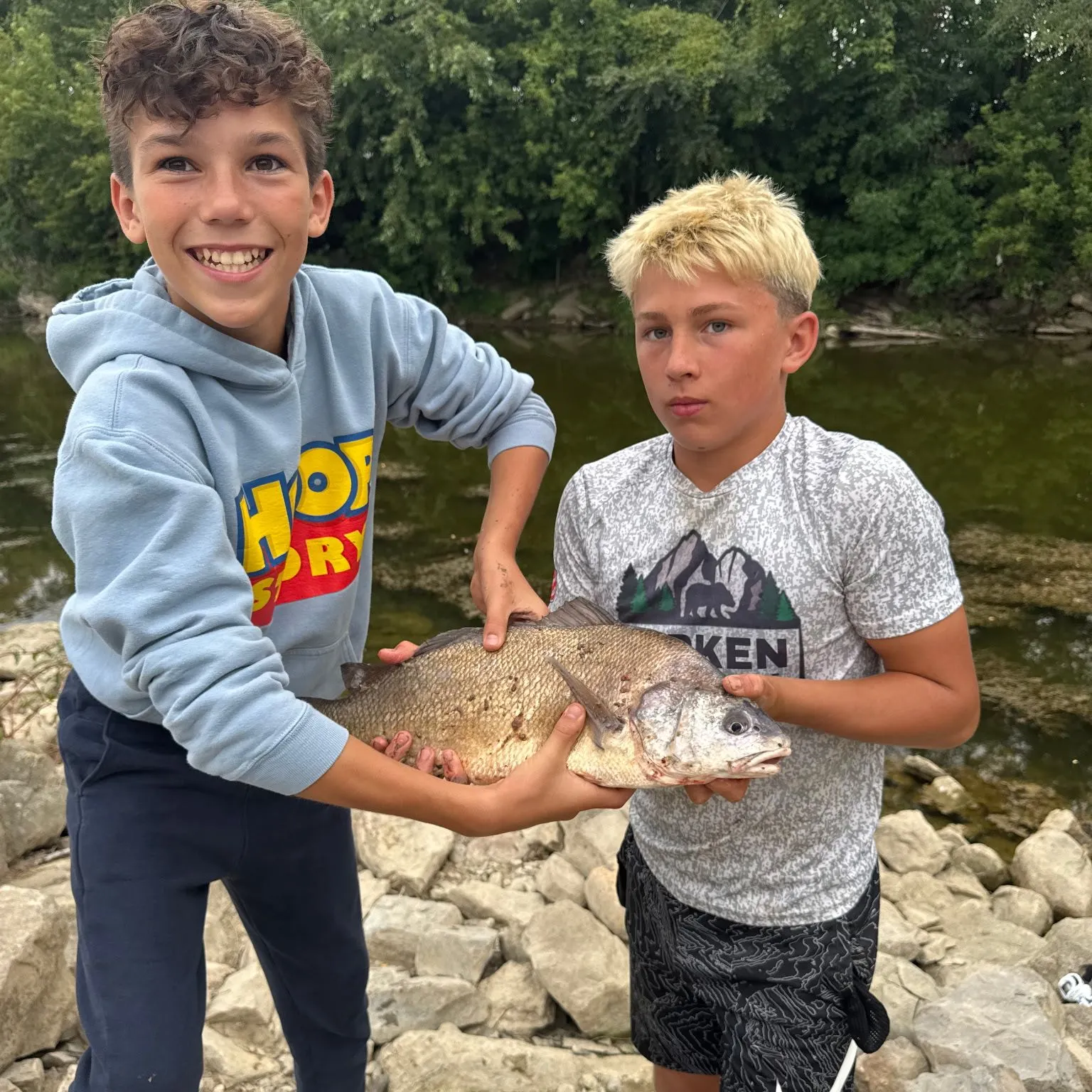 Freshwater drum caught on Fishbrain