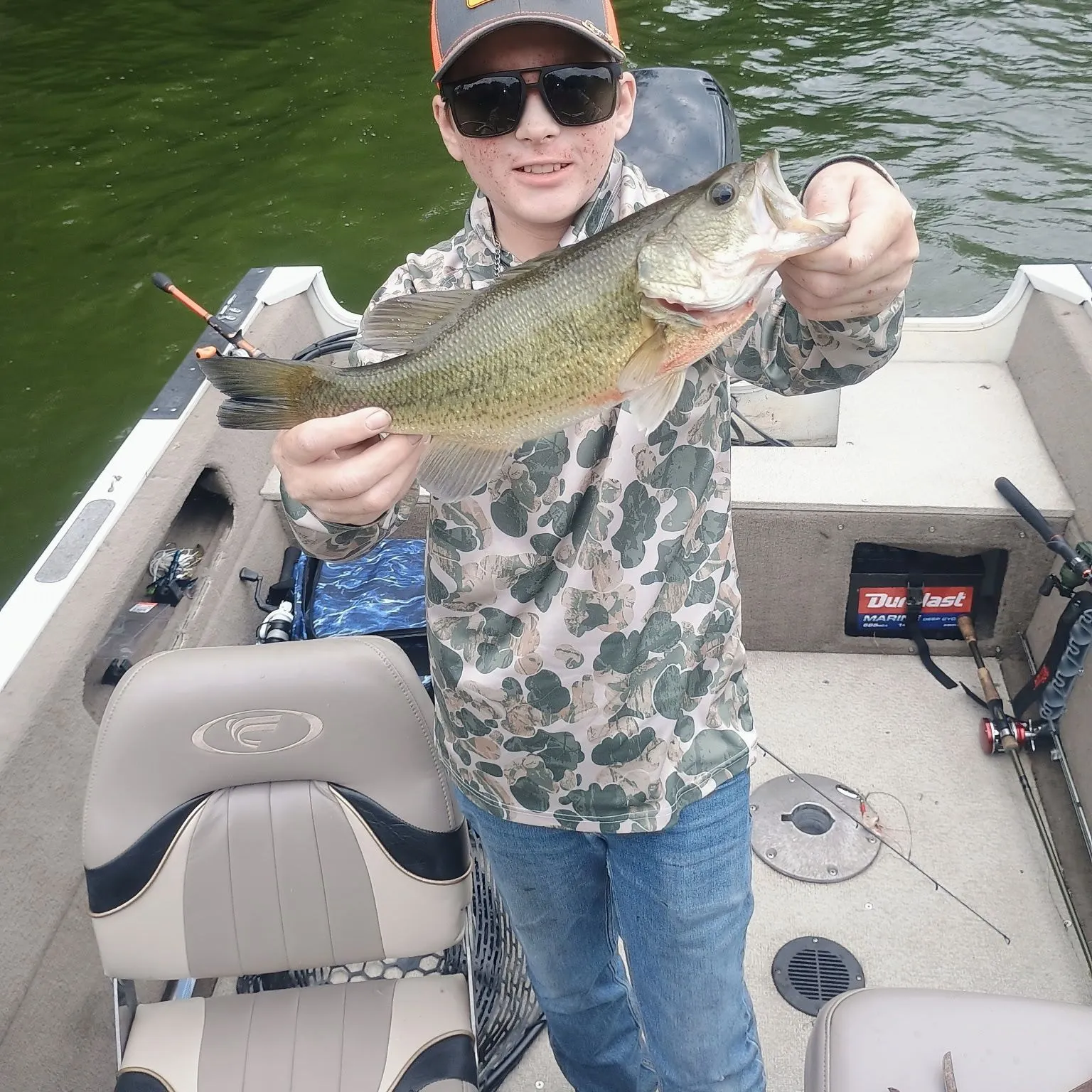 Largemouth bass caught on Fishbrain