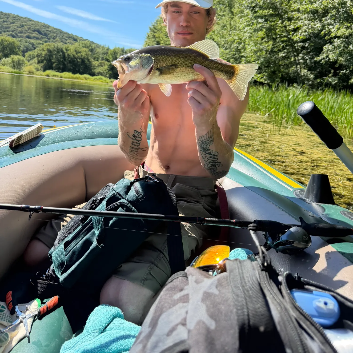 Largemouth bass caught on Fishbrain