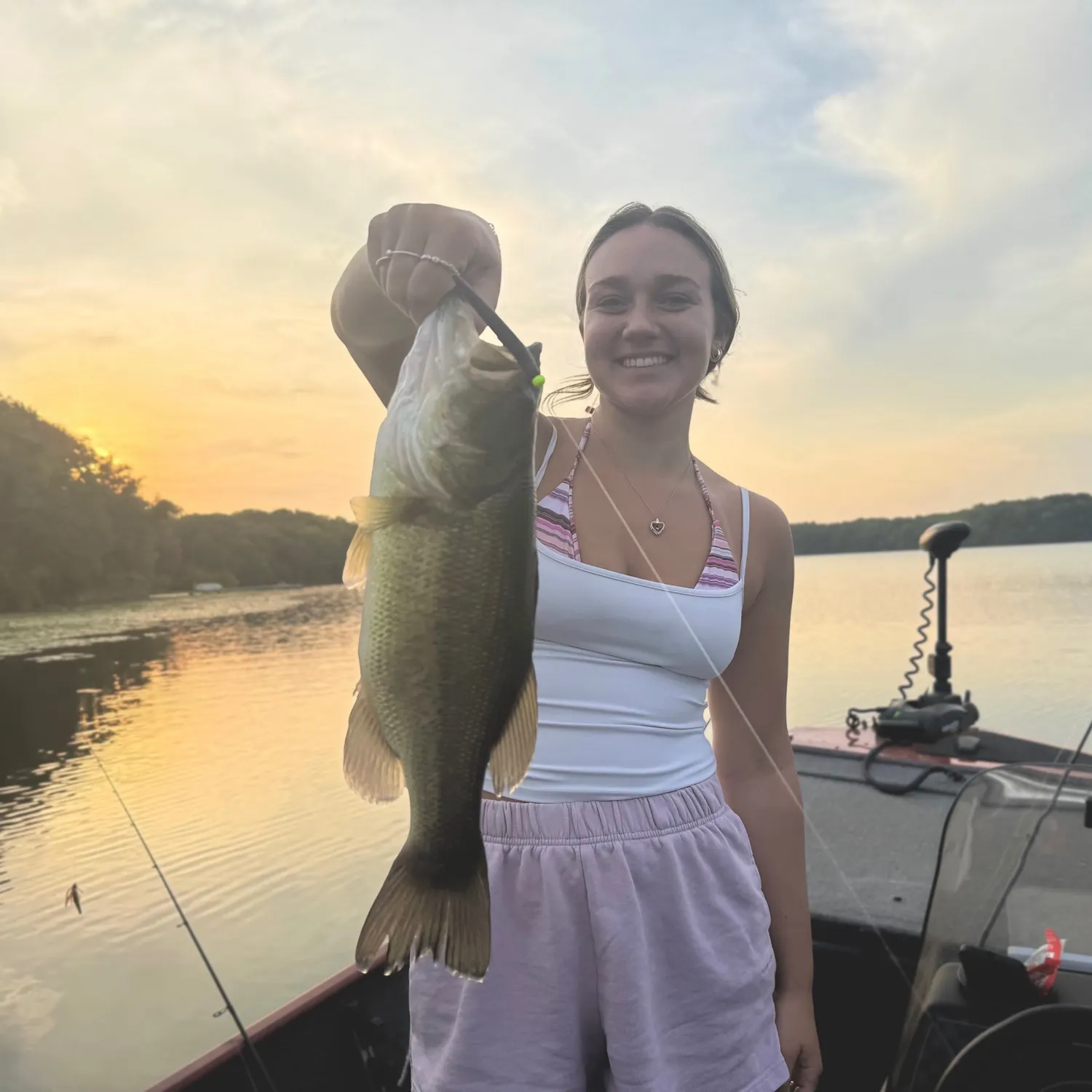 Largemouth bass caught on Fishbrain