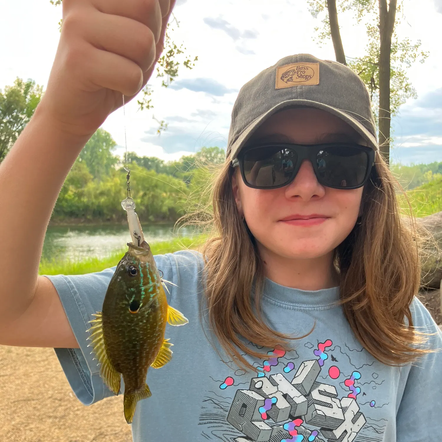 Pumpkinseed caught on Fishbrain