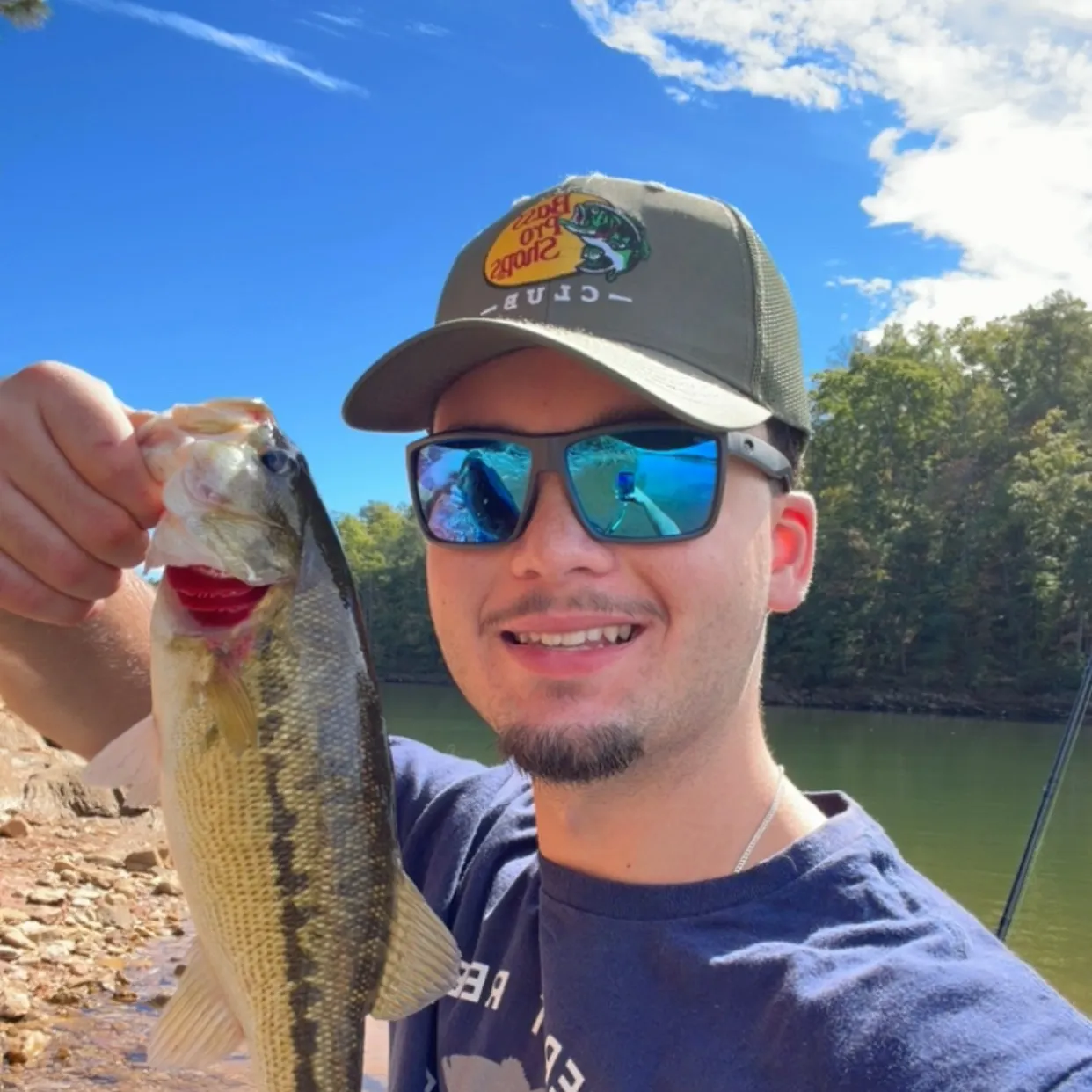 Spotted bass caught on Fishbrain