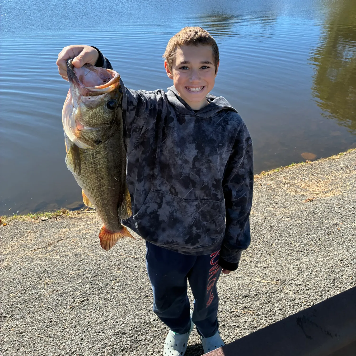 Largemouth bass caught on Fishbrain