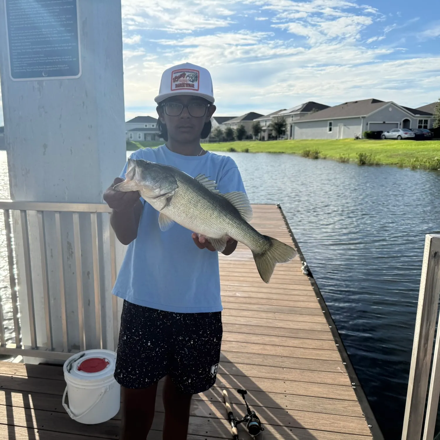 Largemouth bass caught on Fishbrain