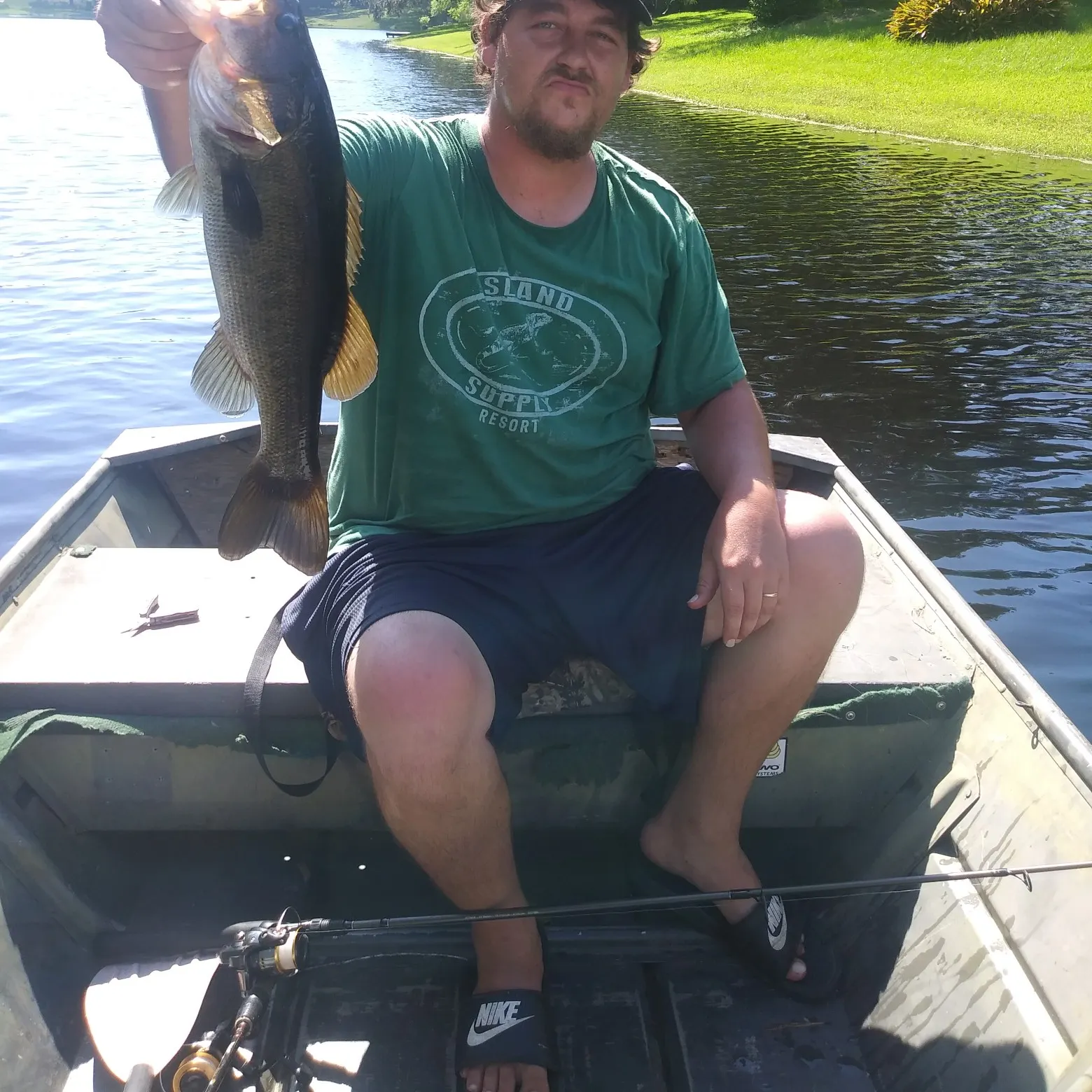 Largemouth bass caught on Fishbrain