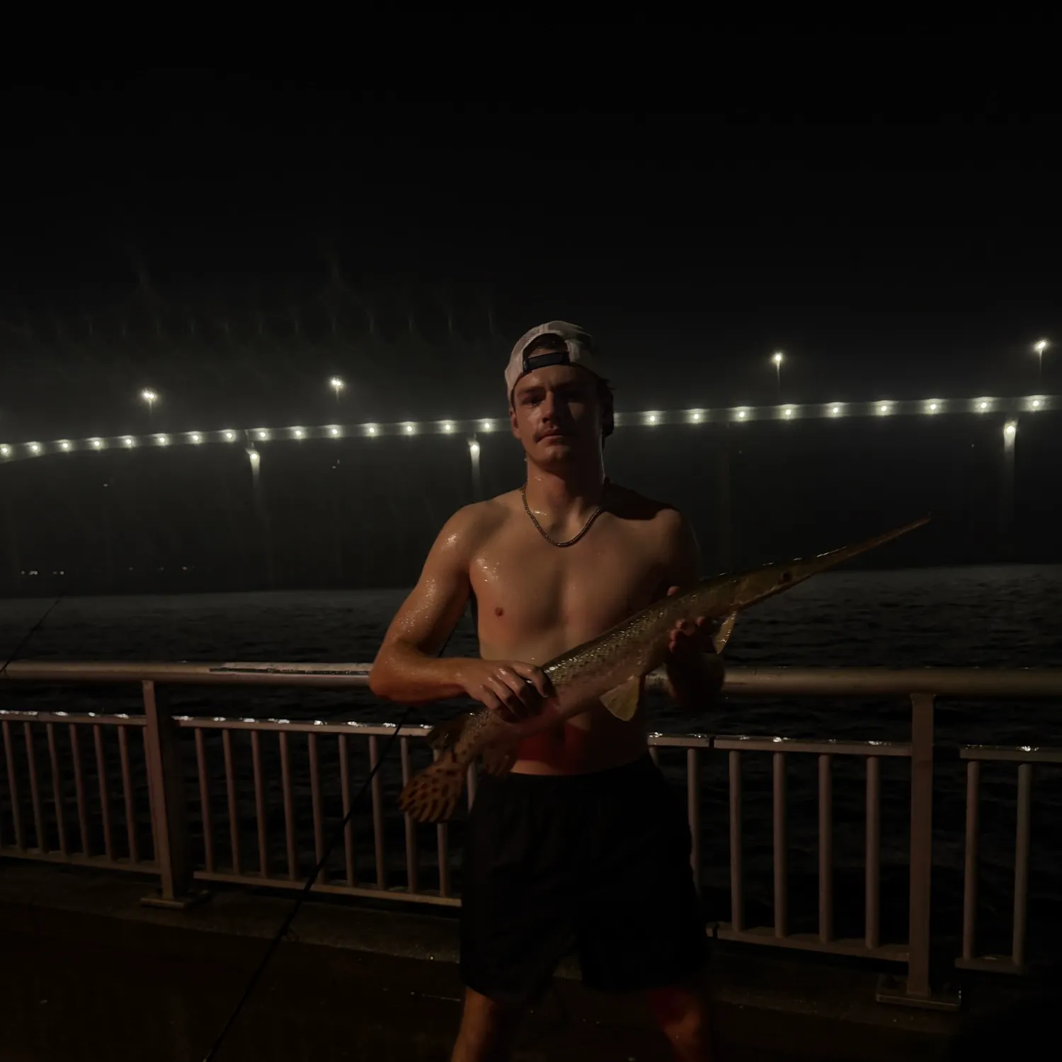 Longnose gar caught on Fishbrain