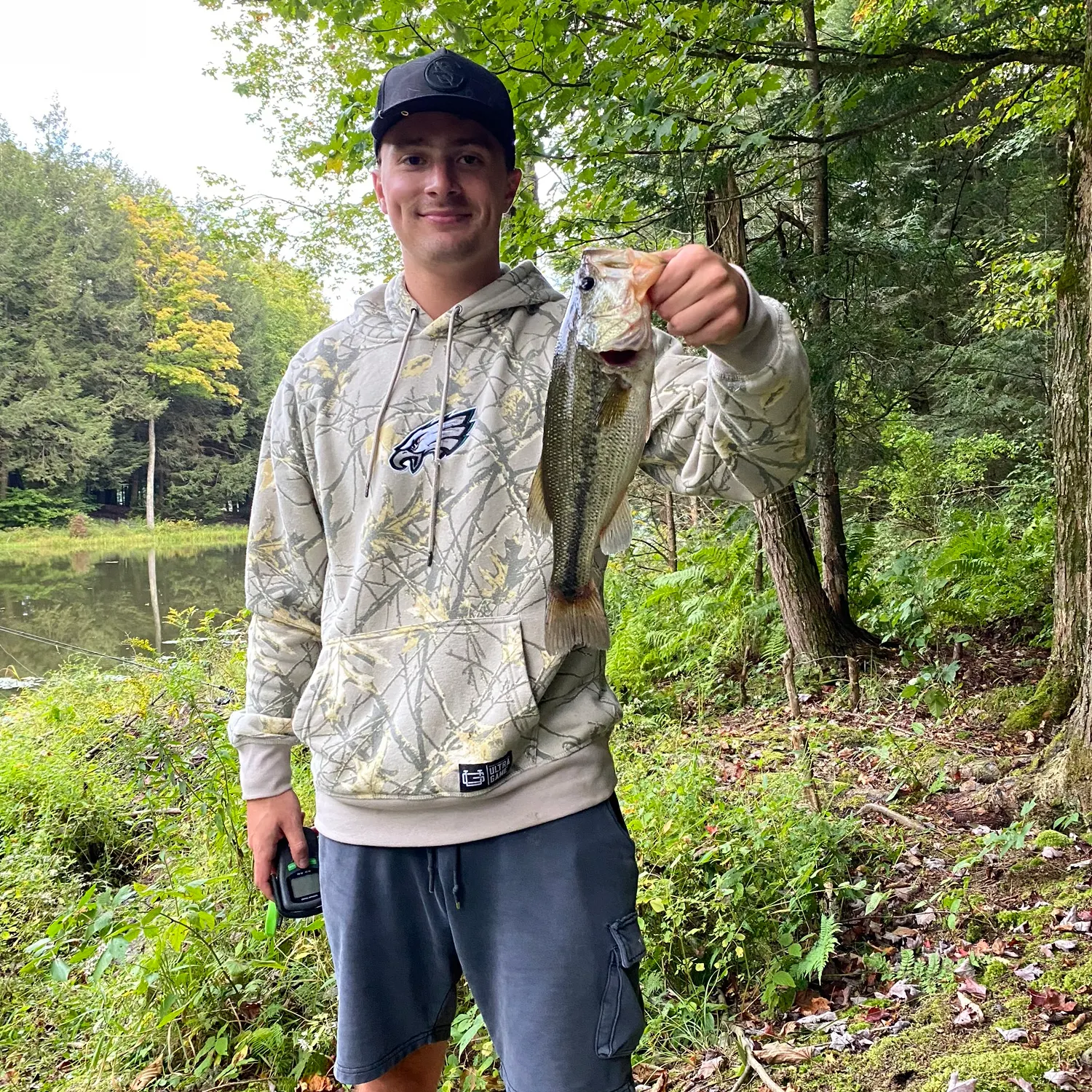 Largemouth bass caught on Fishbrain