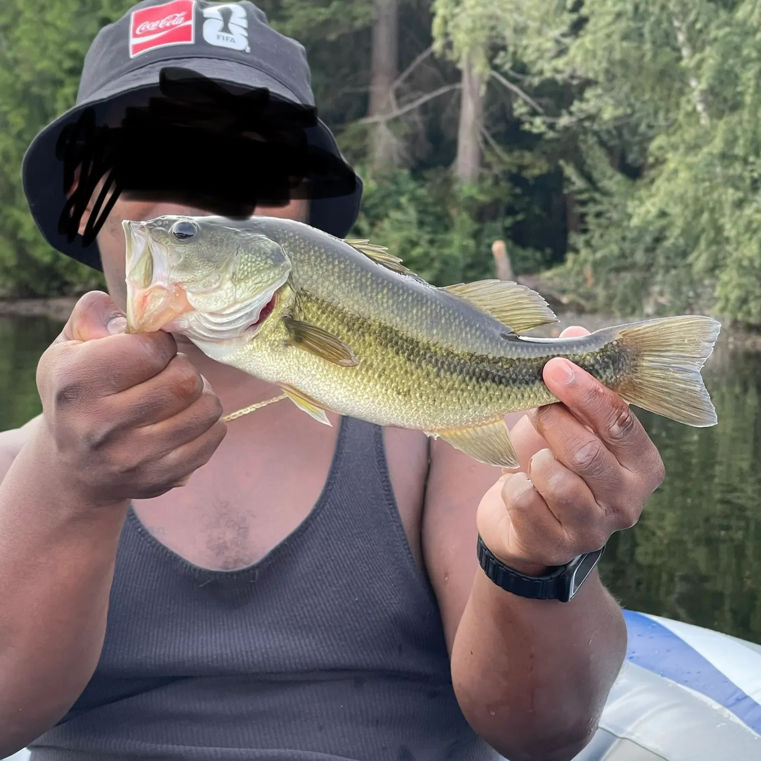 Largemouth bass caught on Fishbrain