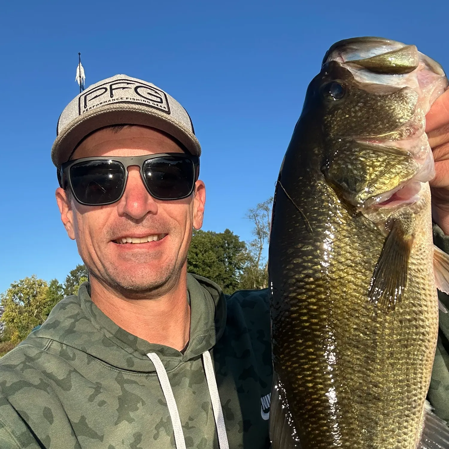 Largemouth bass caught on Fishbrain
