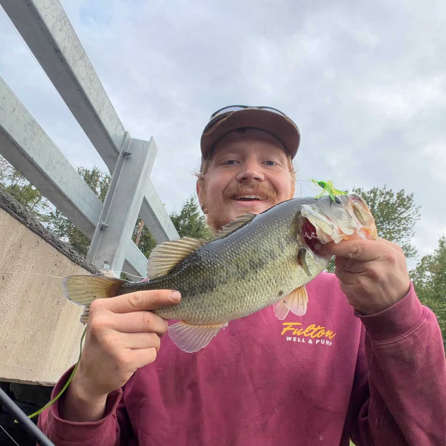 Largemouth bass caught on Fishbrain